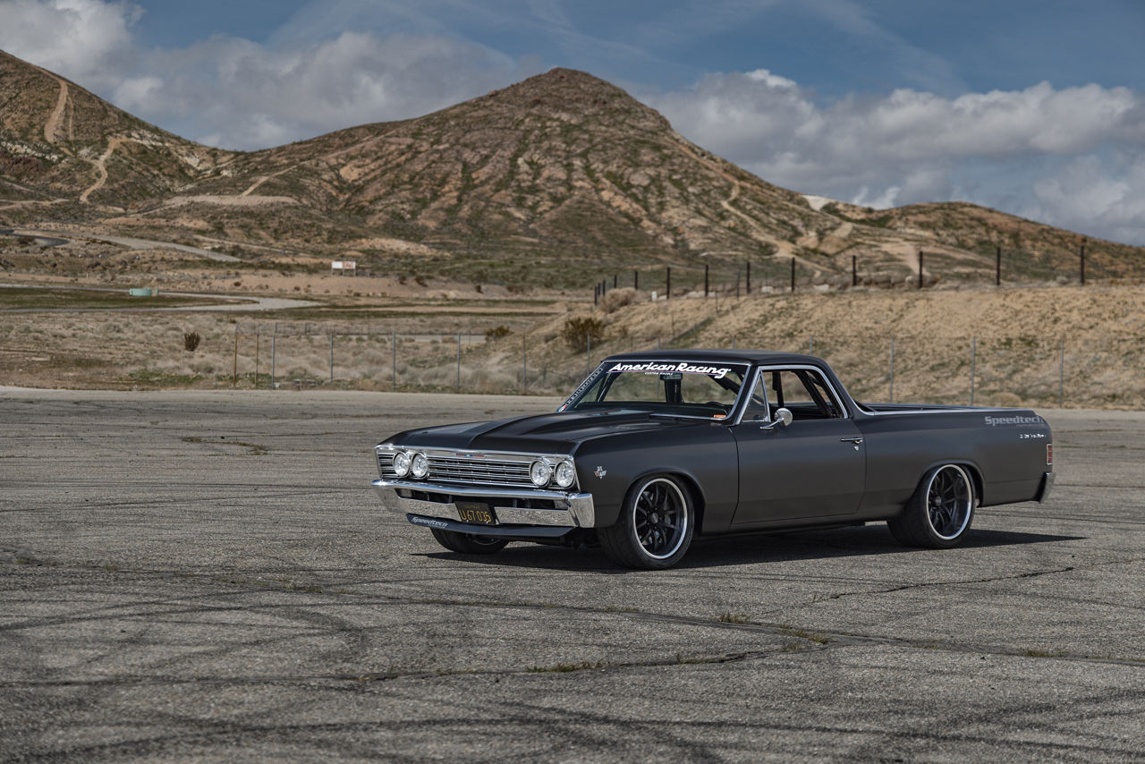 american racing-vf529-satin black polished lip-18×9-20×12-1967 chevrolet el camino 3
