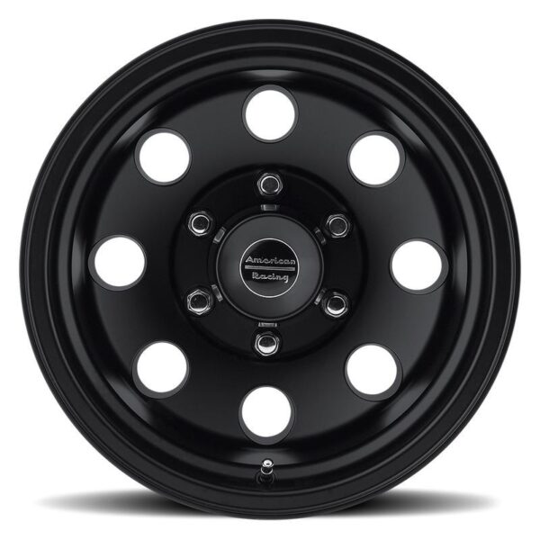 American Racing Wheels baja-satin-black-front