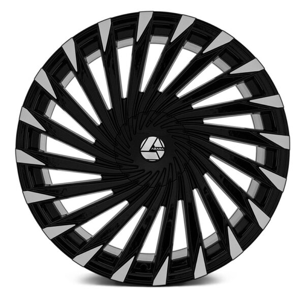 azara aza-501-gloss-black-machined-face-front