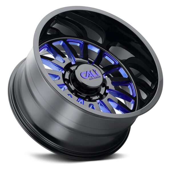 cali-off-road-9110-summit-gloss-black-blue-milled-accents-angle