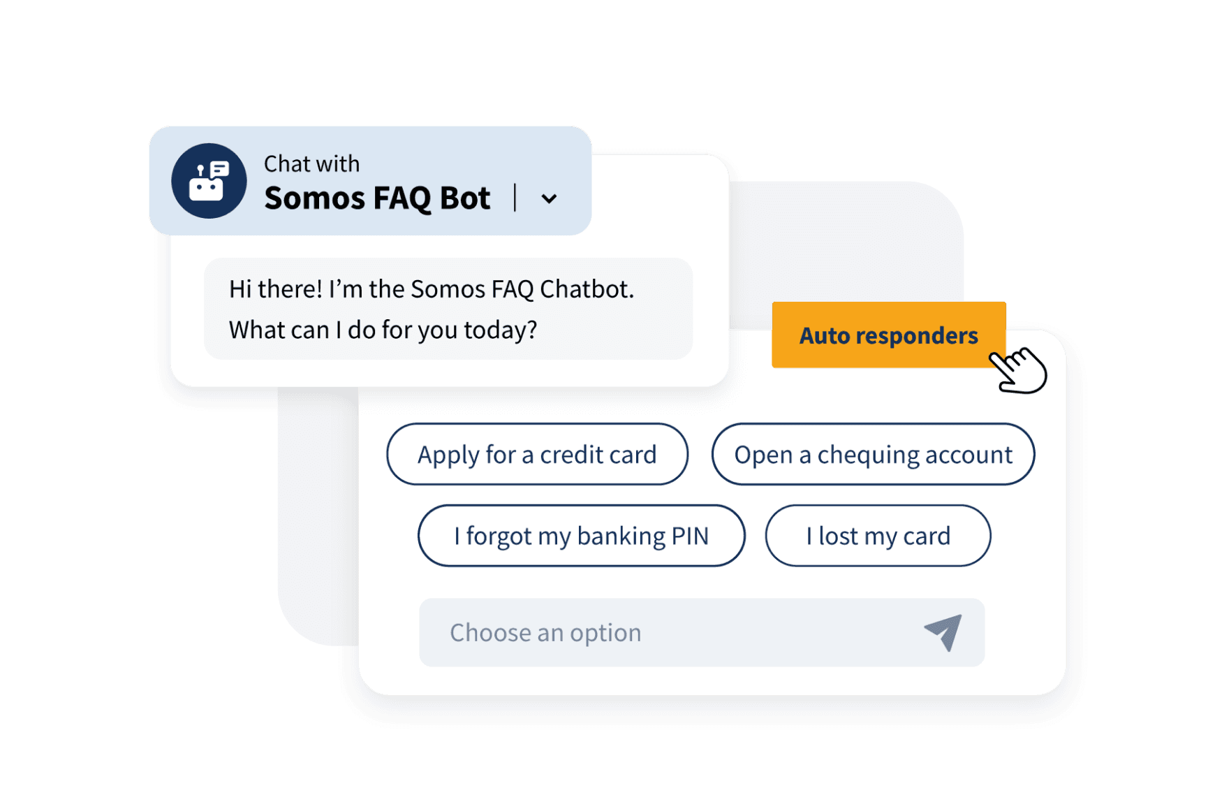 Hoot suite inbox chat window with auto responders and chatbot