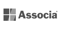 Associa logo in black and white