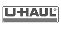 Uhaul logo in black and white