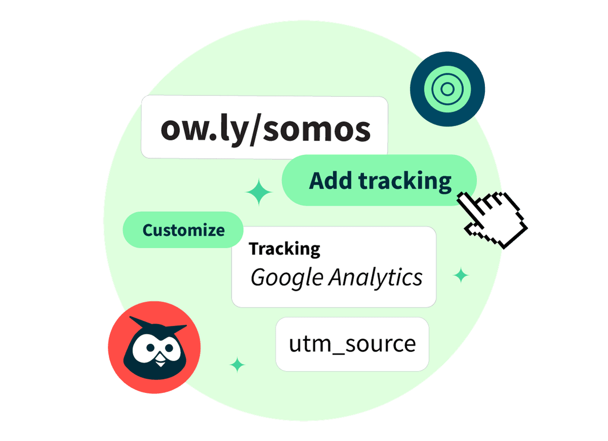 adding utm_source google analytics tracking to the link "ow.ly/somos"