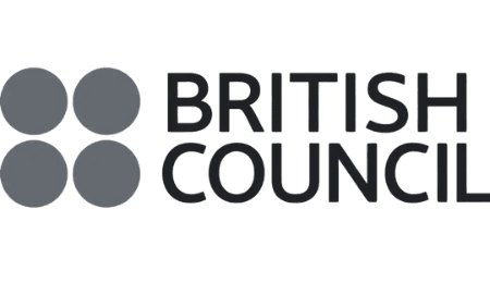 British council logo in black and white