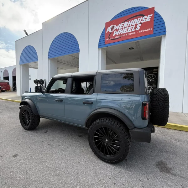 Ford Bronco Wildtrak Sasquatch Black Rims – Asanti ABL18 22 inch wheels 1