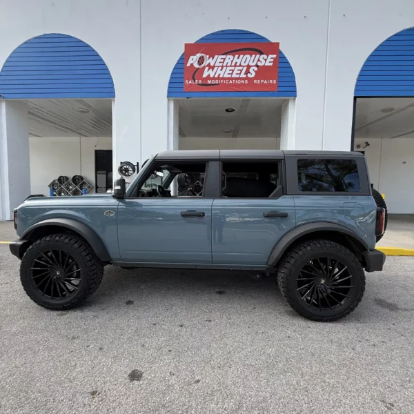 Ford Bronco Wildtrak Sasquatch Black Rims – Asanti ABL18 22 inch wheels 2