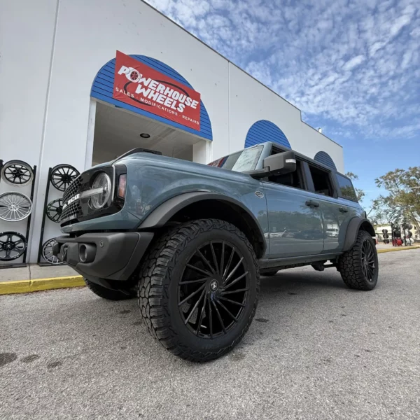 Ford Bronco Wildtrak Sasquatch Black Rims – Asanti ABL18 22 inch wheels 4