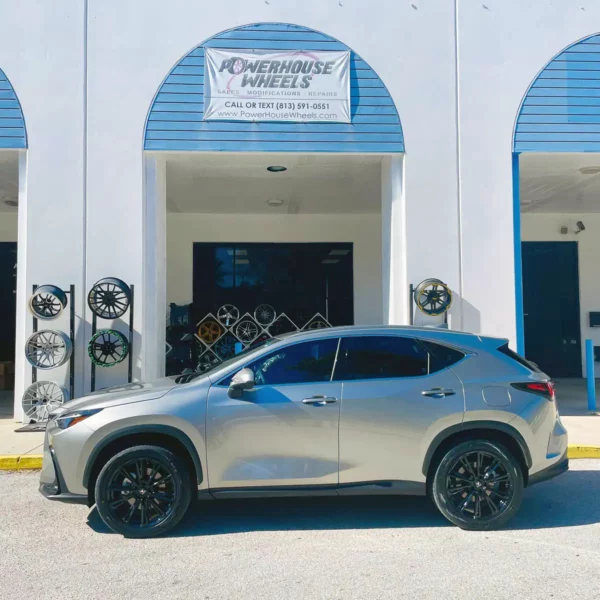 Lexus NX350 Rims – Asanti ABL30 Corona Black Wheels 20 inch 4