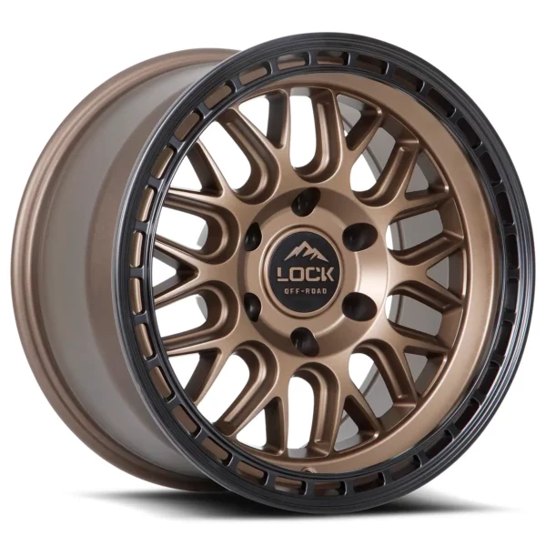 Onyx 17×9 Matte Bronze with Matte Black Ring -2e
